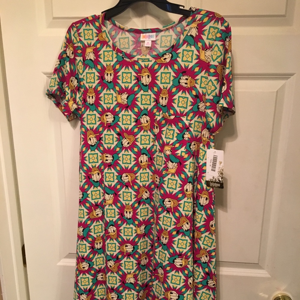 Lularoe Carly: Disney Donald Duck M